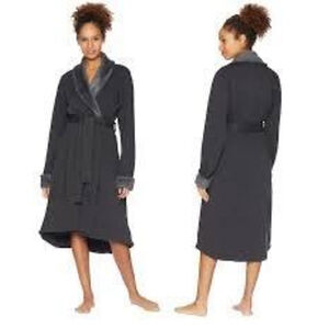 14. UGG Duffield brown Fleece Robe , Size Small